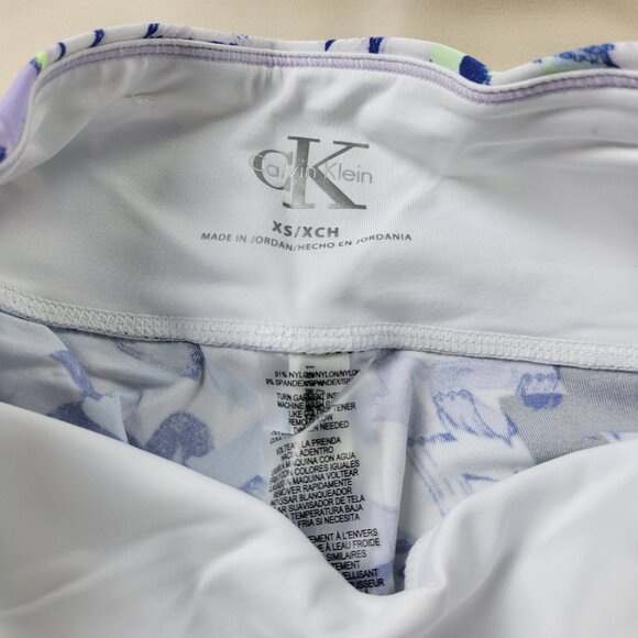 Calvin Klein Women's Size XS Bike Shorts Blue Black White - Picture 2 of 3